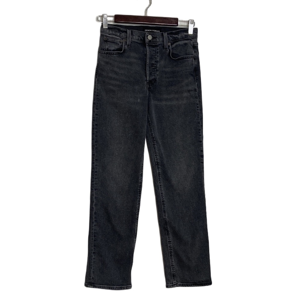 Denim Forum Jeans Womens 26 x 27 Arlo High Rise Straight Gray Retro Aritzia